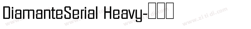 DiamanteSerial Heavy字体转换